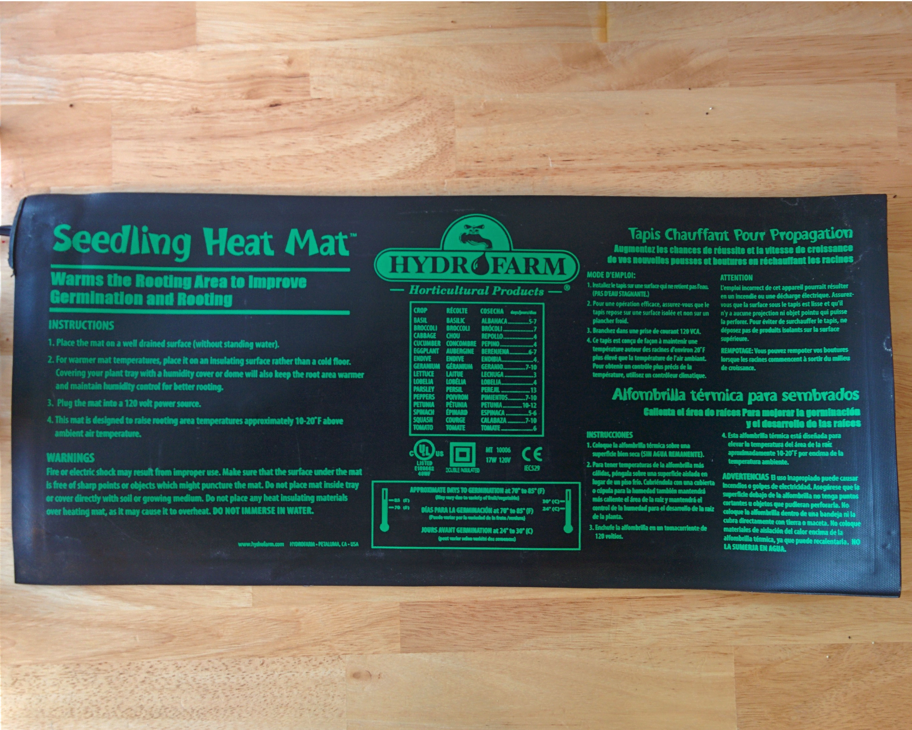 Seedling Heat Mat SunnyvaleGarden